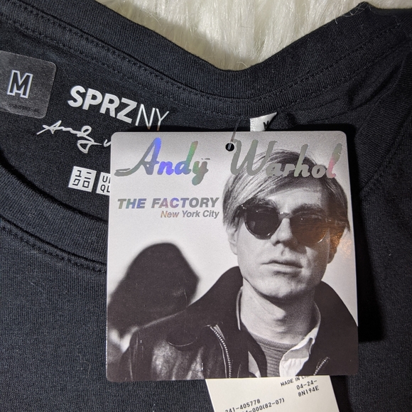 NWT Andy Warhol x Uniqlo T-Shirt Black Women's M - Picture 6 of 9